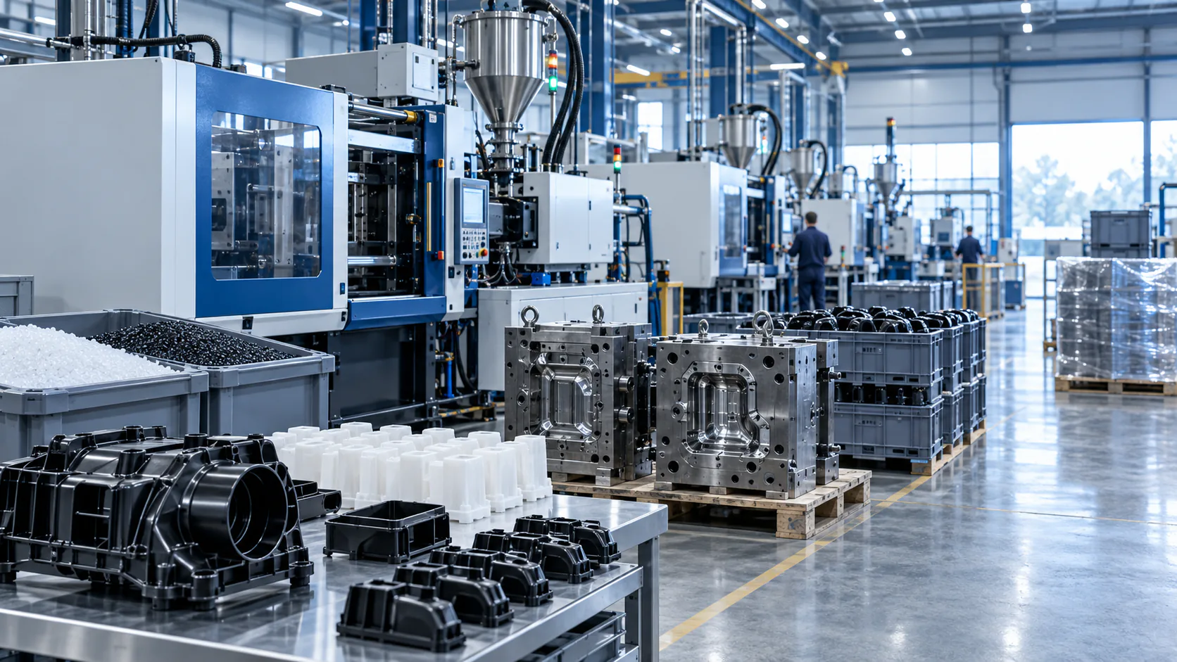 Transport pour l'industrie de l'injection plastique