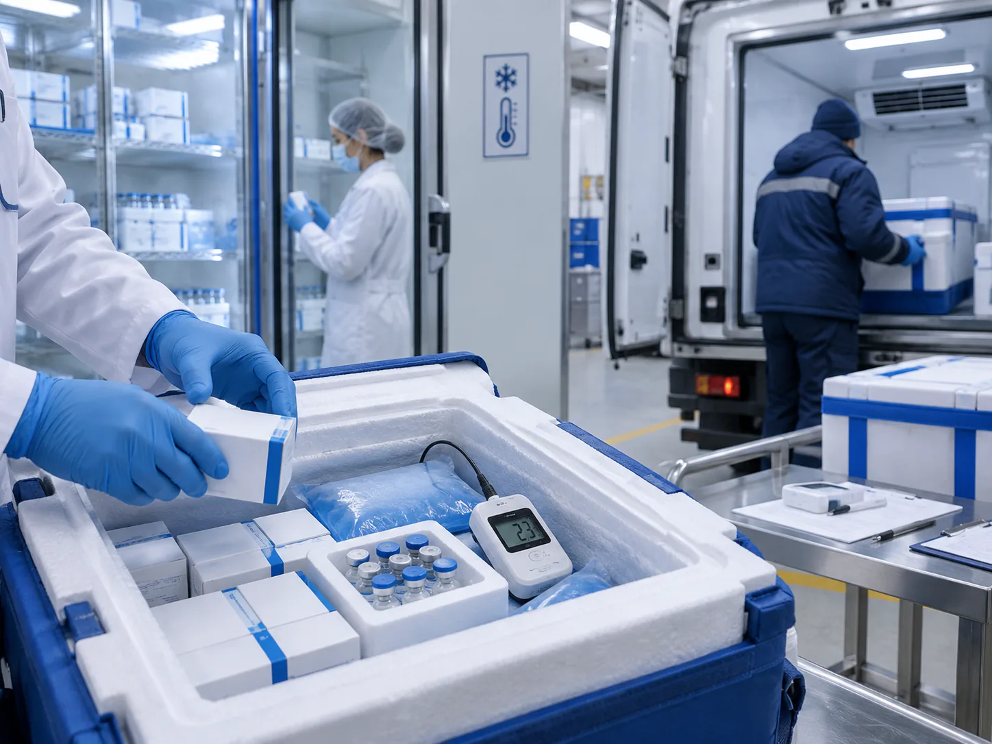 Transport frigorifique de médicaments thermosensibles et produits de santé sous température dirigée