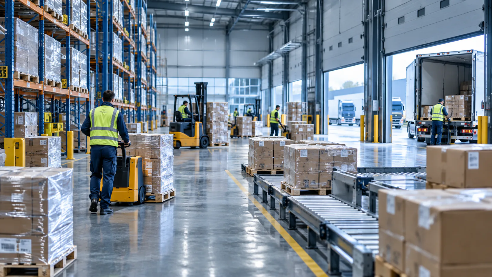 Transport et logistique pour plateformes logistiques
