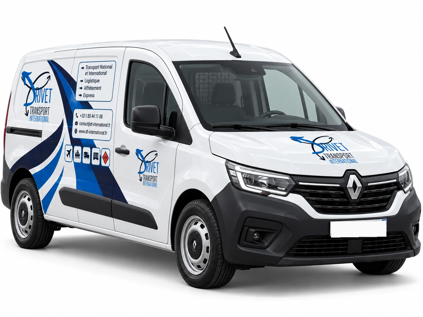 Fourgon compact express Drivet Transport International de moins de 3,5 tonnes