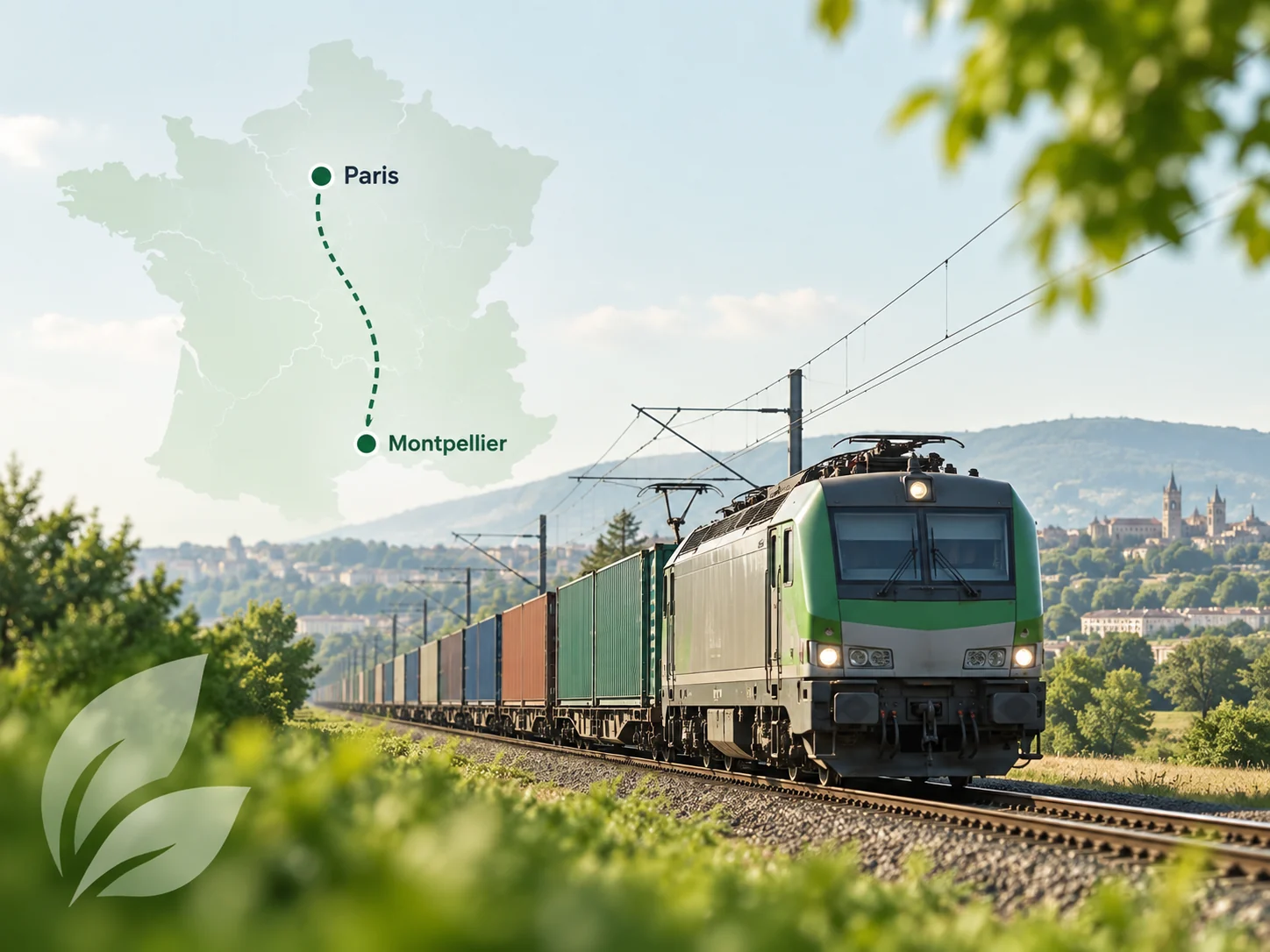Transport ferroviaire de marchandises entre Paris et Montpellier