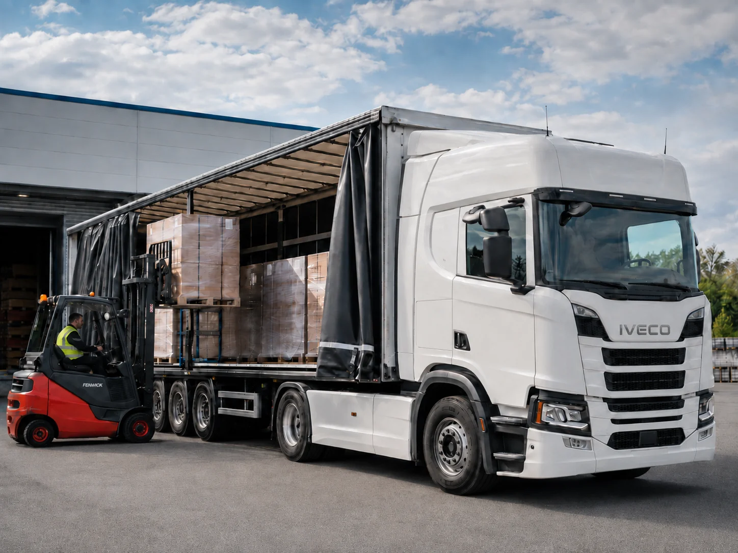 Camion bâché Tautliner pouvant être dédié à une mission de transport express